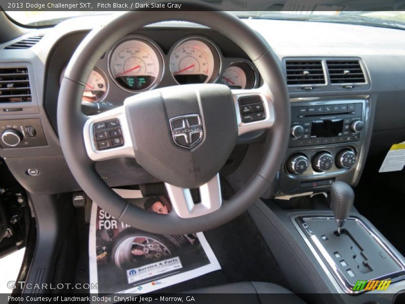 Pitch Black / Dark Slate Gray 2013 Dodge Challenger SXT