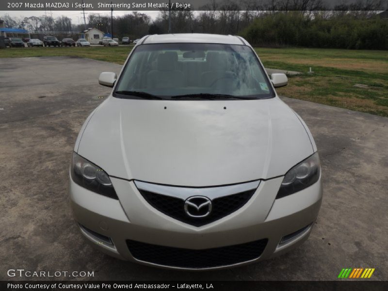Shimmering Sand Metallic / Beige 2007 Mazda MAZDA3 i Sedan