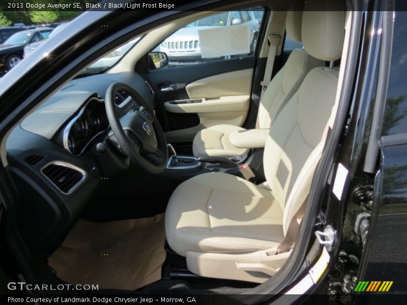 Black / Black/Light Frost Beige 2013 Dodge Avenger SE