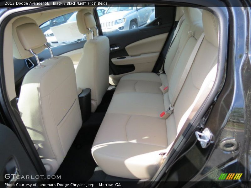 Black / Black/Light Frost Beige 2013 Dodge Avenger SE