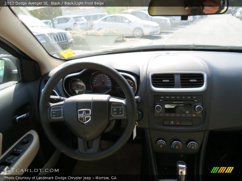 Black / Black/Light Frost Beige 2013 Dodge Avenger SE