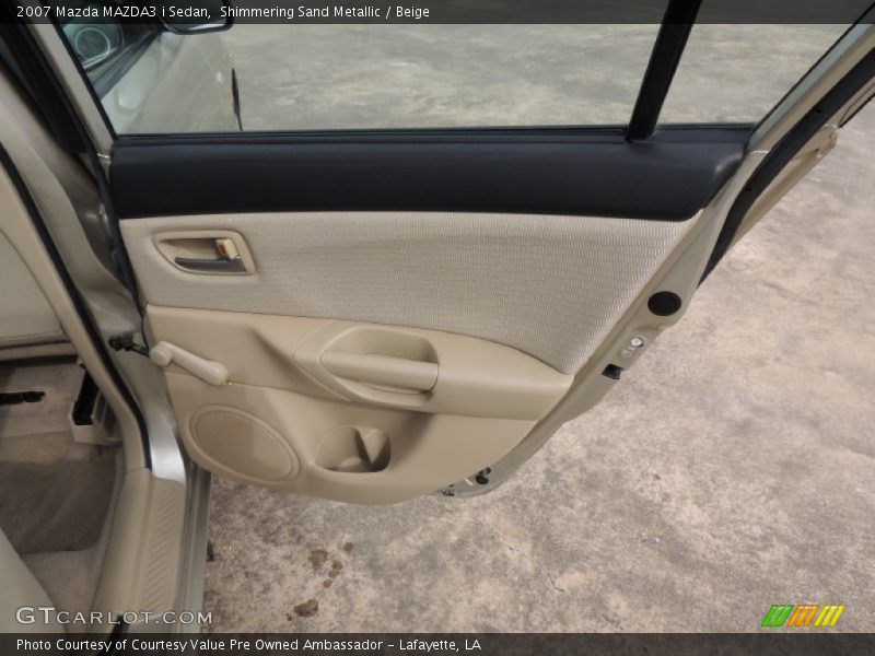 Shimmering Sand Metallic / Beige 2007 Mazda MAZDA3 i Sedan