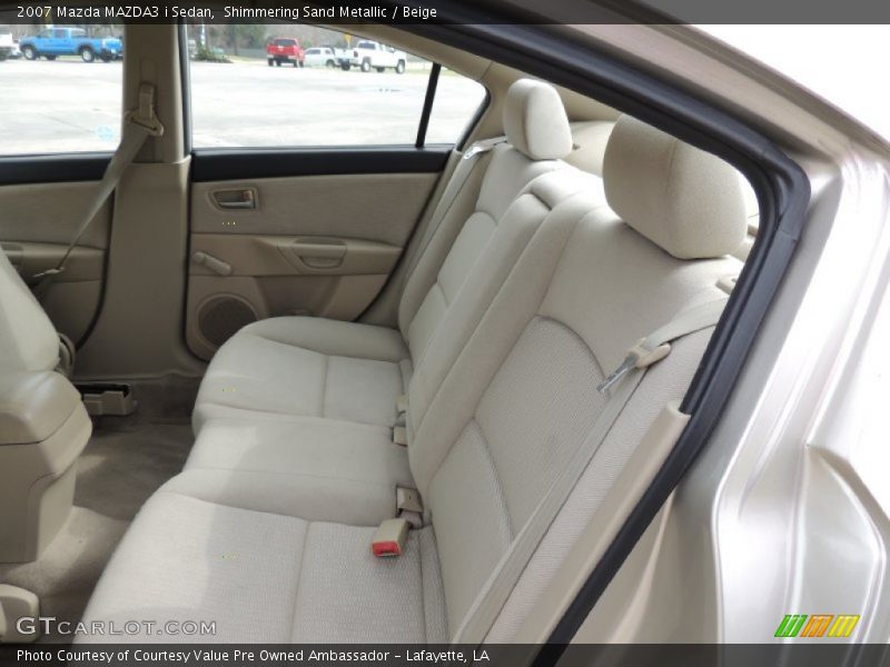 Shimmering Sand Metallic / Beige 2007 Mazda MAZDA3 i Sedan
