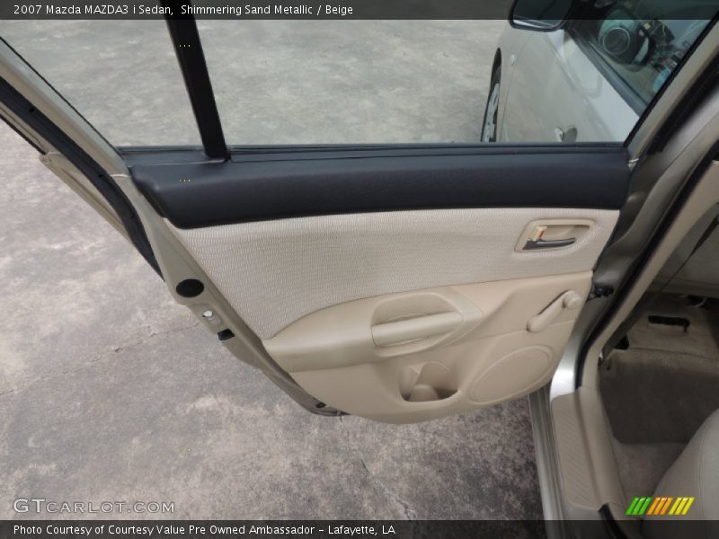 Shimmering Sand Metallic / Beige 2007 Mazda MAZDA3 i Sedan