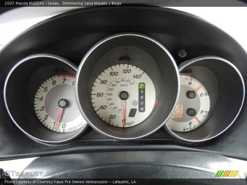 Shimmering Sand Metallic / Beige 2007 Mazda MAZDA3 i Sedan