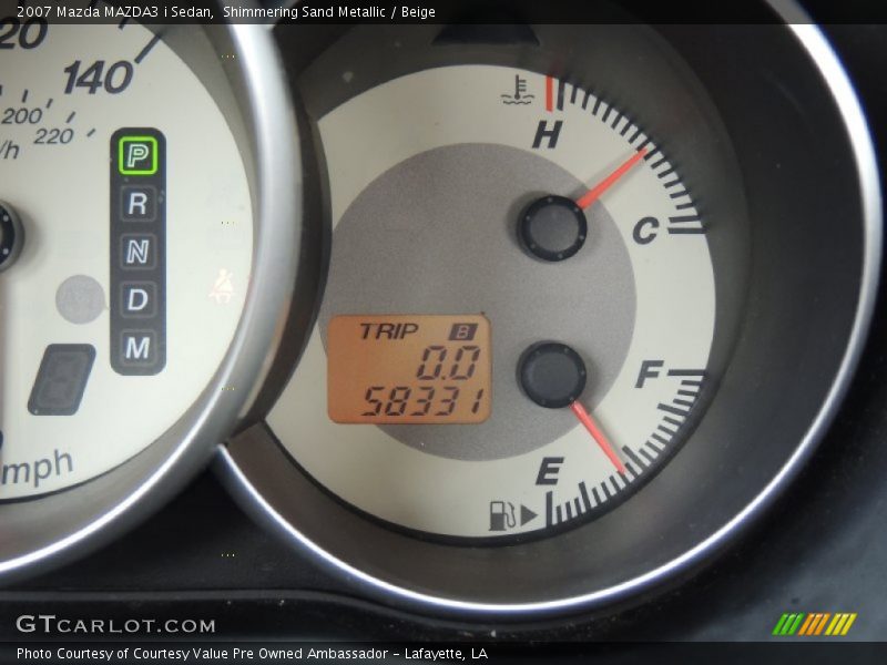 Shimmering Sand Metallic / Beige 2007 Mazda MAZDA3 i Sedan