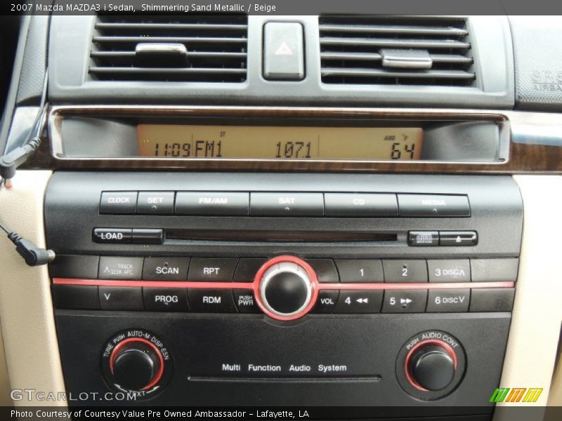 Shimmering Sand Metallic / Beige 2007 Mazda MAZDA3 i Sedan