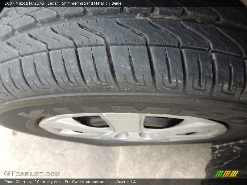 Shimmering Sand Metallic / Beige 2007 Mazda MAZDA3 i Sedan