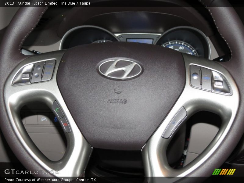 Iris Blue / Taupe 2013 Hyundai Tucson Limited
