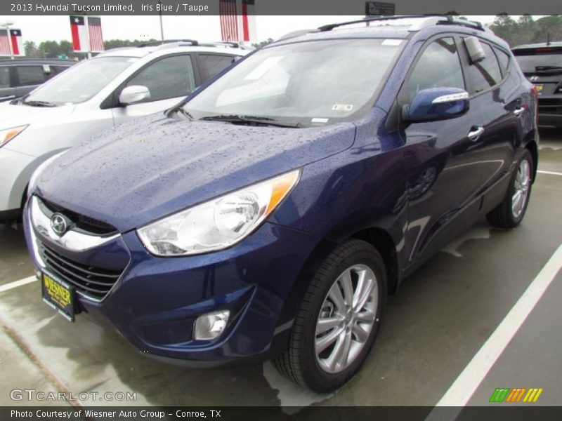 Iris Blue / Taupe 2013 Hyundai Tucson Limited