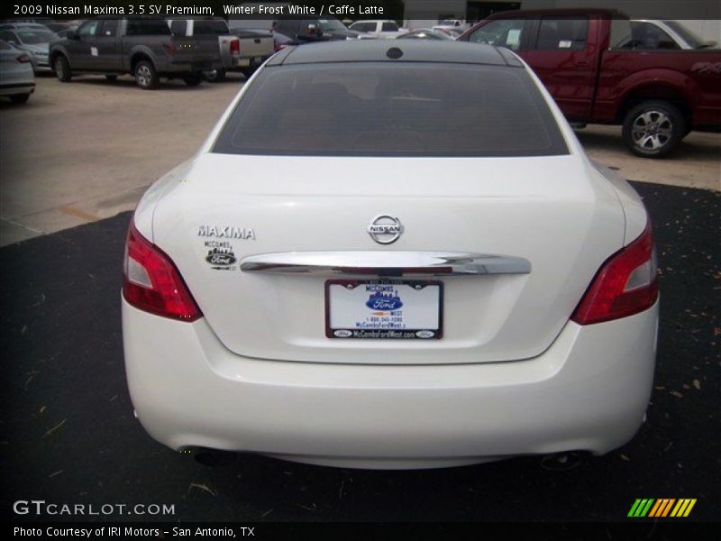 Winter Frost White / Caffe Latte 2009 Nissan Maxima 3.5 SV Premium