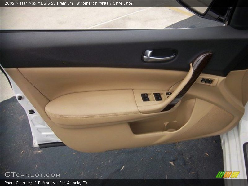 Winter Frost White / Caffe Latte 2009 Nissan Maxima 3.5 SV Premium