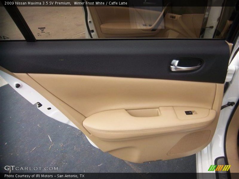 Winter Frost White / Caffe Latte 2009 Nissan Maxima 3.5 SV Premium