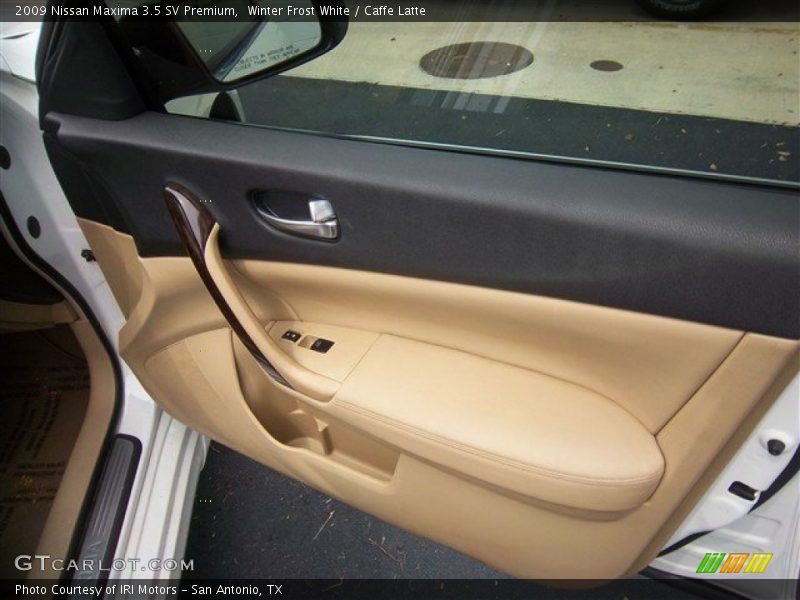 Winter Frost White / Caffe Latte 2009 Nissan Maxima 3.5 SV Premium