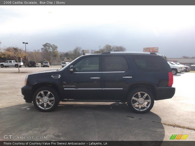Blue Chip / Ebony 2008 Cadillac Escalade