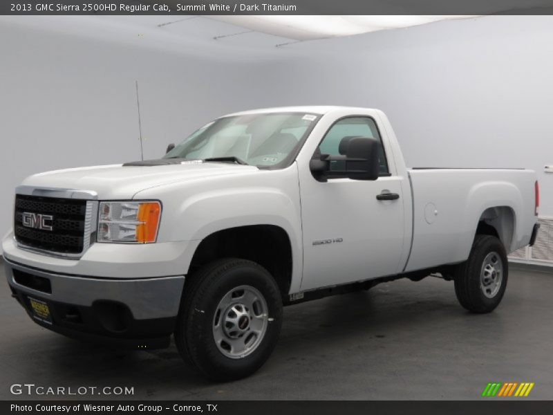 Summit White / Dark Titanium 2013 GMC Sierra 2500HD Regular Cab