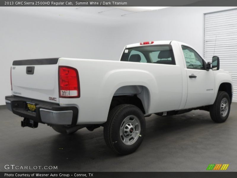 Summit White / Dark Titanium 2013 GMC Sierra 2500HD Regular Cab