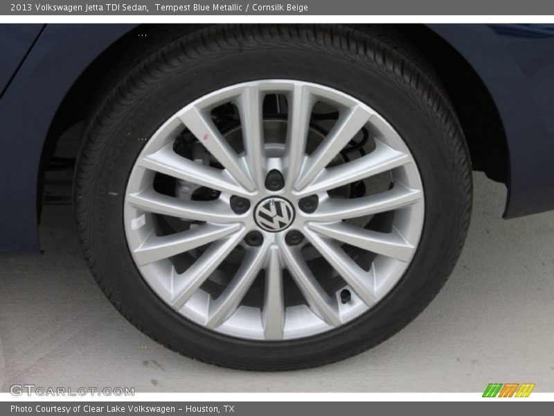 Tempest Blue Metallic / Cornsilk Beige 2013 Volkswagen Jetta TDI Sedan