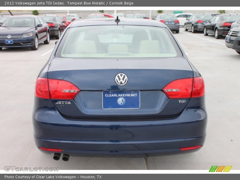 Tempest Blue Metallic / Cornsilk Beige 2013 Volkswagen Jetta TDI Sedan