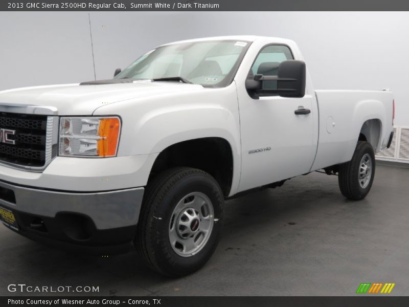 Summit White / Dark Titanium 2013 GMC Sierra 2500HD Regular Cab