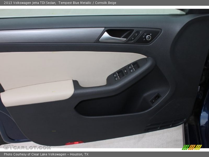Tempest Blue Metallic / Cornsilk Beige 2013 Volkswagen Jetta TDI Sedan