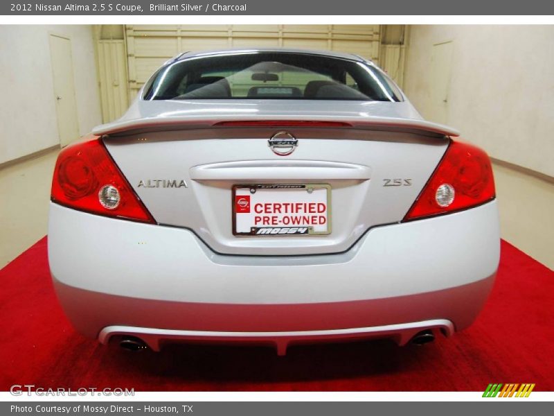 Brilliant Silver / Charcoal 2012 Nissan Altima 2.5 S Coupe