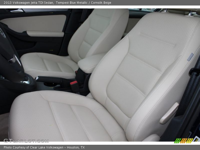 Tempest Blue Metallic / Cornsilk Beige 2013 Volkswagen Jetta TDI Sedan