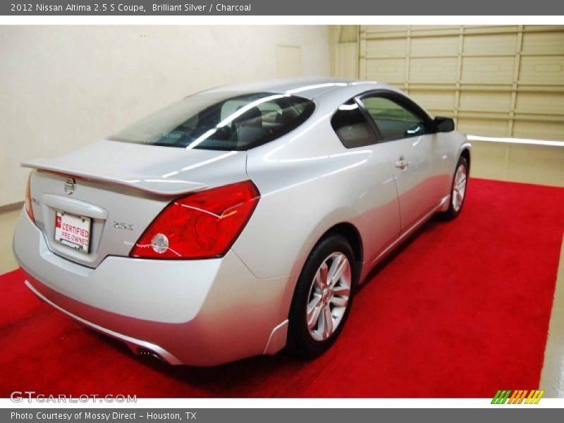 Brilliant Silver / Charcoal 2012 Nissan Altima 2.5 S Coupe