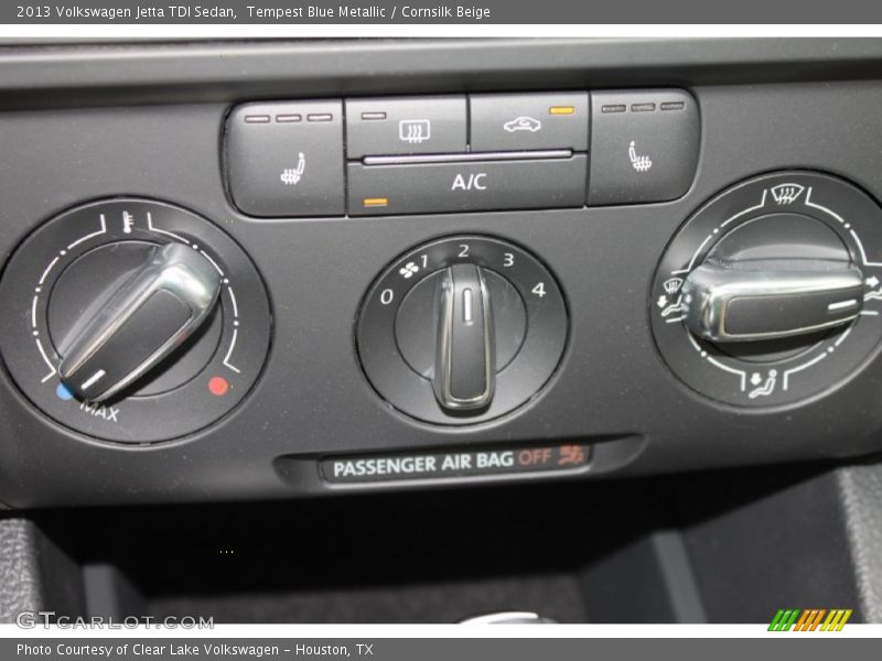 Tempest Blue Metallic / Cornsilk Beige 2013 Volkswagen Jetta TDI Sedan