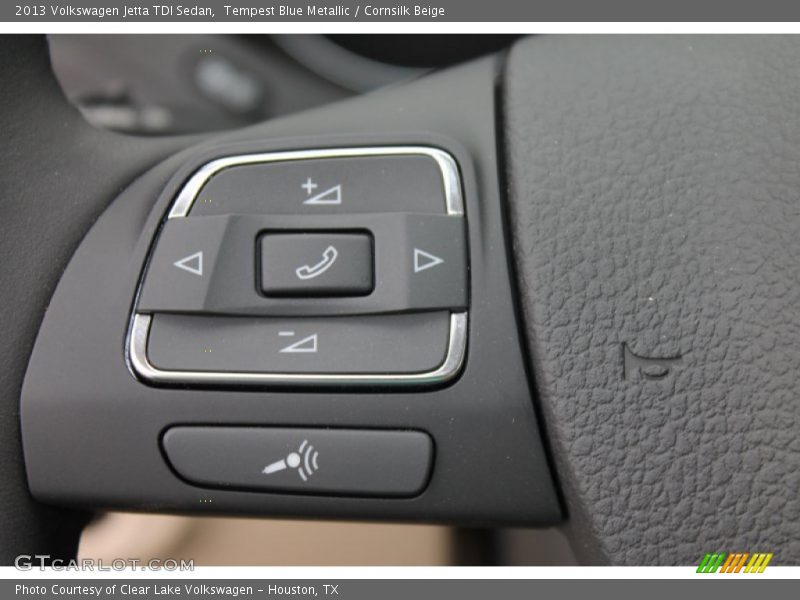 Tempest Blue Metallic / Cornsilk Beige 2013 Volkswagen Jetta TDI Sedan