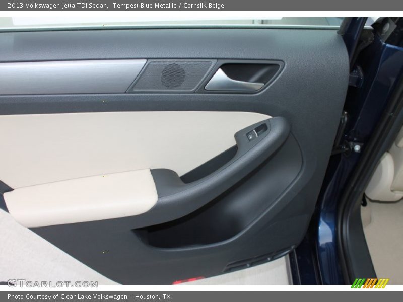 Tempest Blue Metallic / Cornsilk Beige 2013 Volkswagen Jetta TDI Sedan