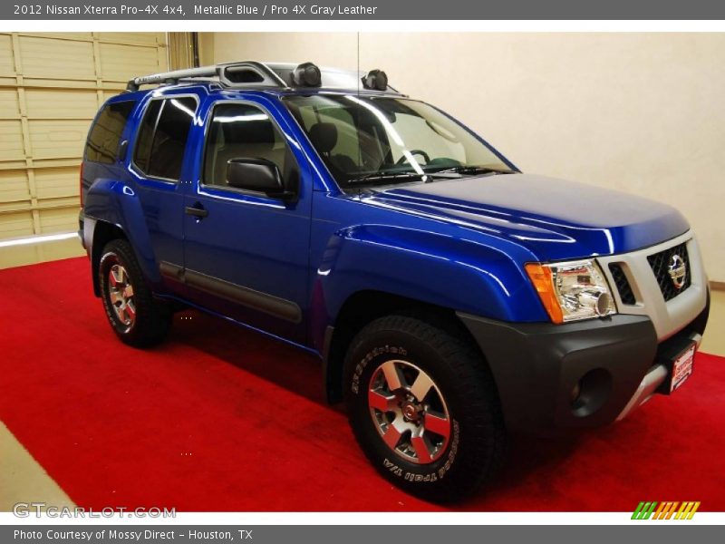 Metallic Blue / Pro 4X Gray Leather 2012 Nissan Xterra Pro-4X 4x4