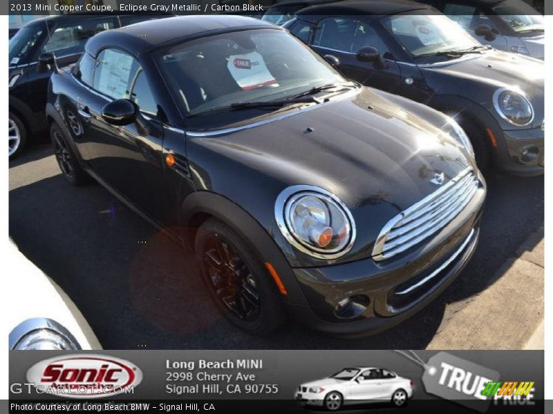 Eclipse Gray Metallic / Carbon Black 2013 Mini Cooper Coupe