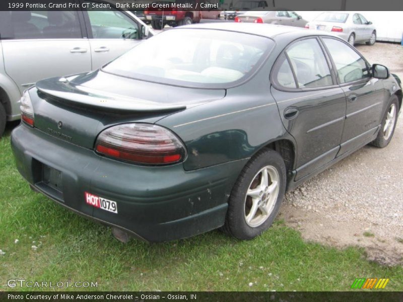 Dark Forest Green Metallic / Camel 1999 Pontiac Grand Prix GT Sedan