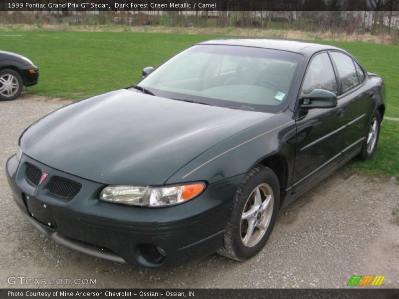 Dark Forest Green Metallic / Camel 1999 Pontiac Grand Prix GT Sedan