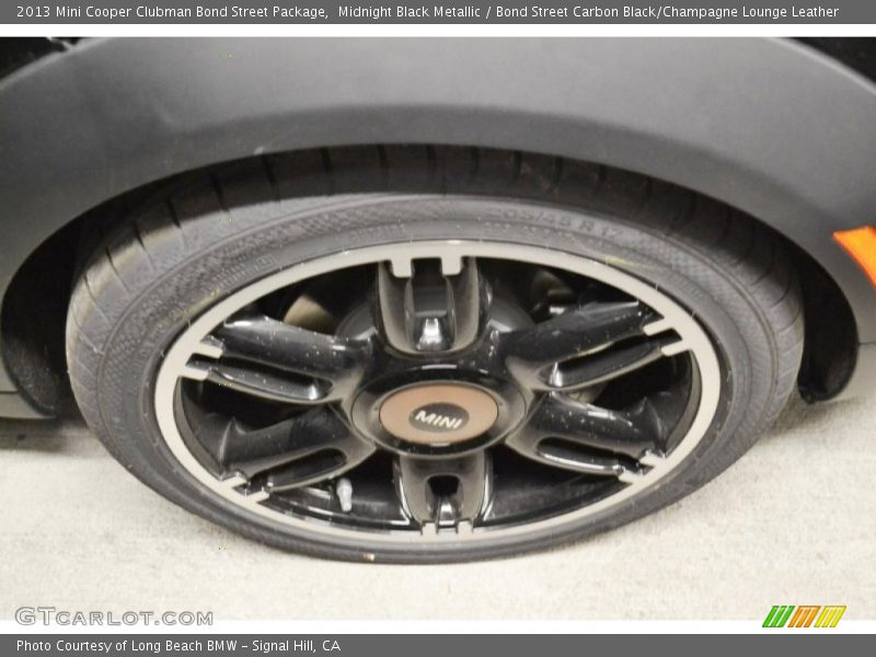 Midnight Black Metallic / Bond Street Carbon Black/Champagne Lounge Leather 2013 Mini Cooper Clubman Bond Street Package