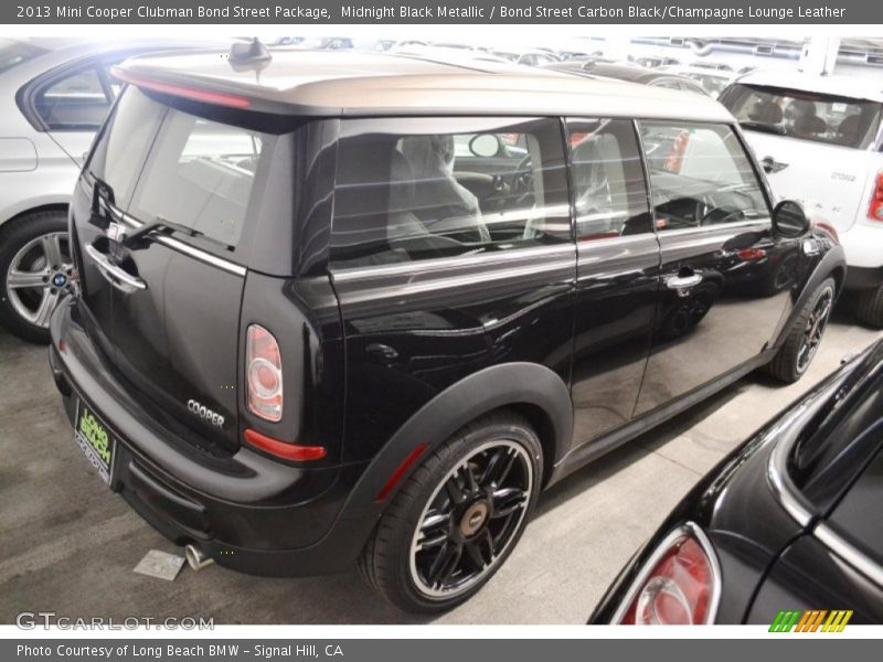 Midnight Black Metallic / Bond Street Carbon Black/Champagne Lounge Leather 2013 Mini Cooper Clubman Bond Street Package
