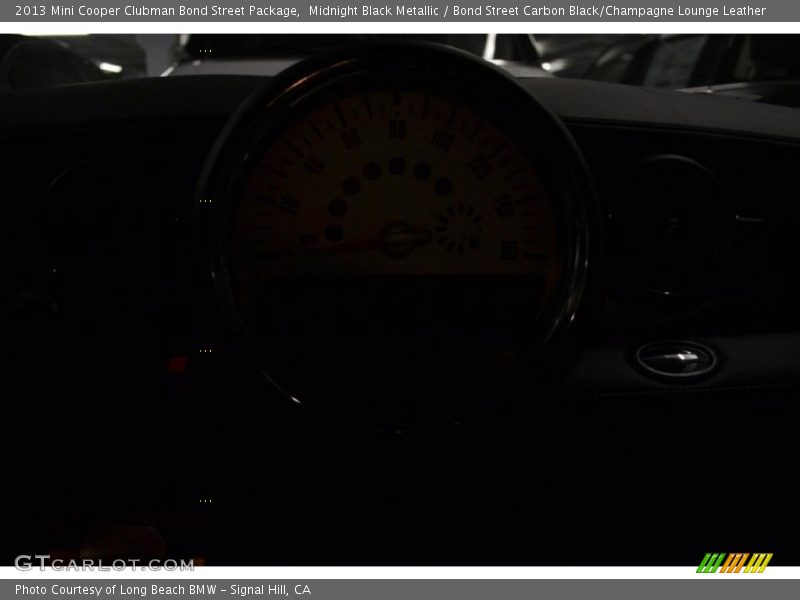 Midnight Black Metallic / Bond Street Carbon Black/Champagne Lounge Leather 2013 Mini Cooper Clubman Bond Street Package