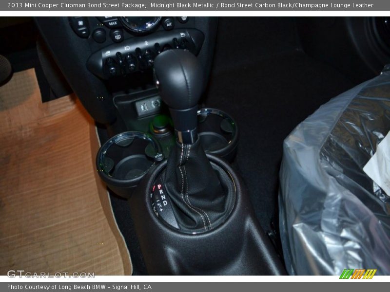 Midnight Black Metallic / Bond Street Carbon Black/Champagne Lounge Leather 2013 Mini Cooper Clubman Bond Street Package