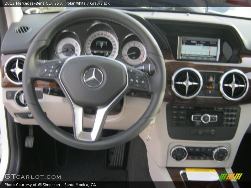 Polar White / Grey/Black 2013 Mercedes-Benz GLK 350