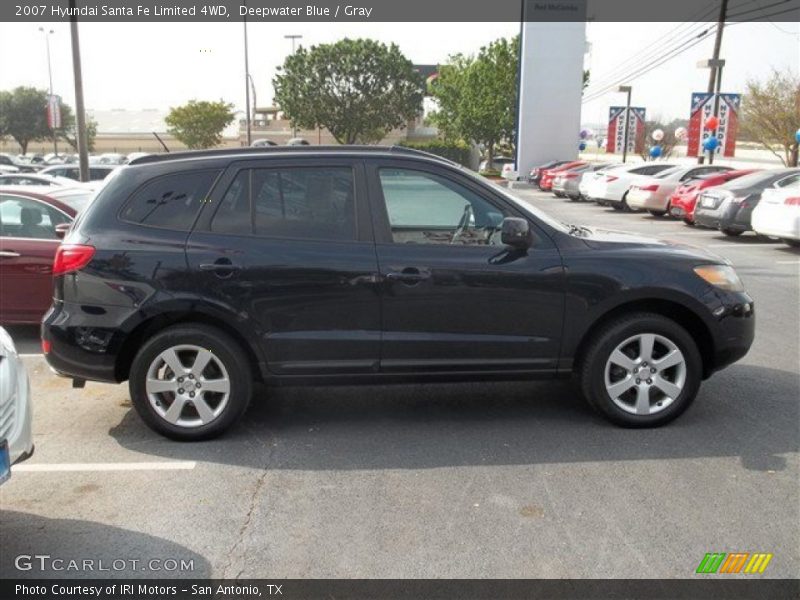 Deepwater Blue / Gray 2007 Hyundai Santa Fe Limited 4WD