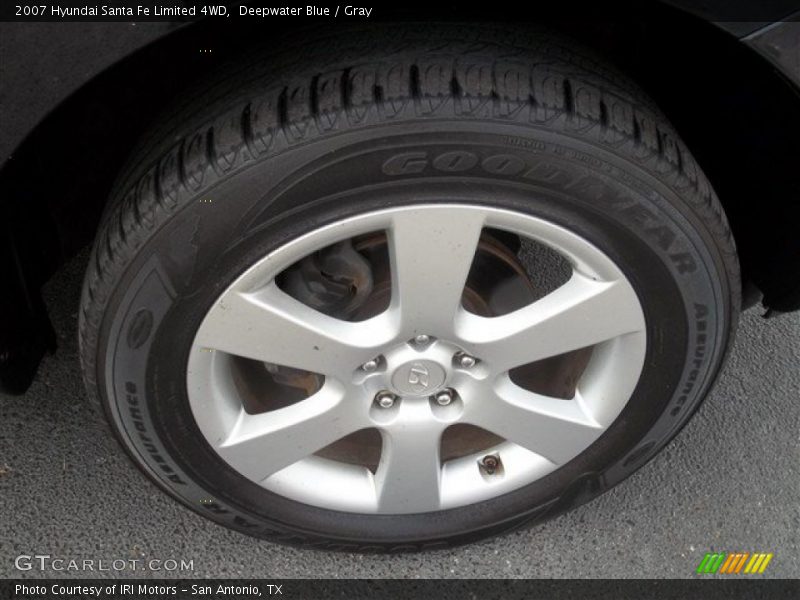 Deepwater Blue / Gray 2007 Hyundai Santa Fe Limited 4WD