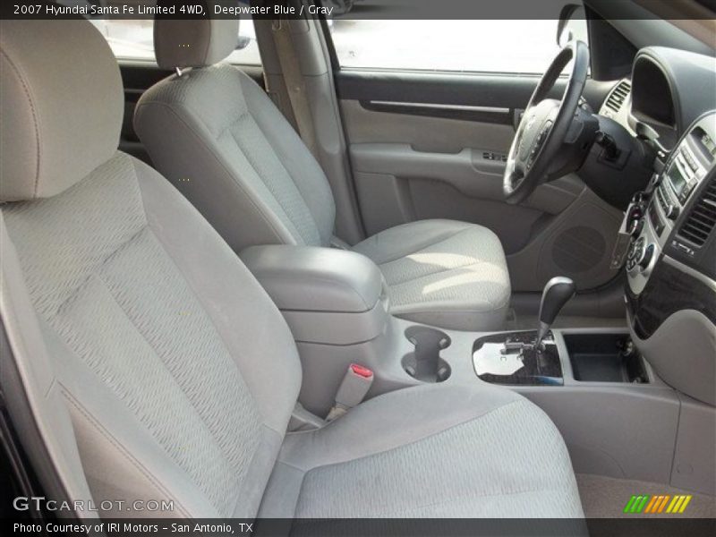Deepwater Blue / Gray 2007 Hyundai Santa Fe Limited 4WD
