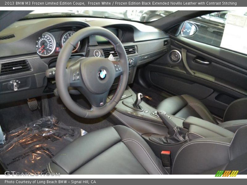 Frozen Edition Black Extended Novillo Leather with Contrast Stitching Interior - 2013 M3 Frozen Limited Edition Coupe 
