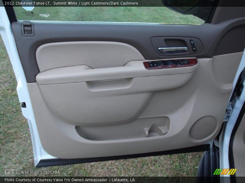 Summit White / Light Cashmere/Dark Cashmere 2012 Chevrolet Tahoe LT