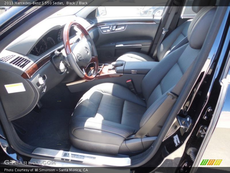 Black / Black 2013 Mercedes-Benz S 550 Sedan