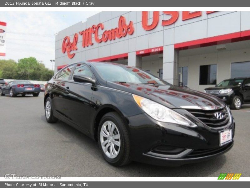 Midnight Black / Gray 2013 Hyundai Sonata GLS