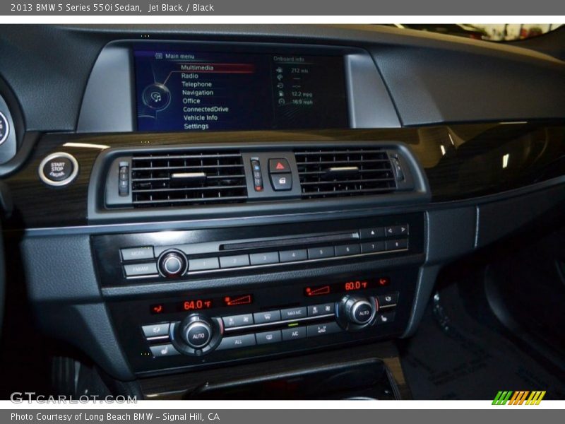 Jet Black / Black 2013 BMW 5 Series 550i Sedan
