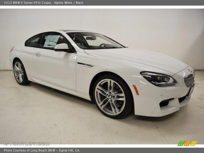 Alpine White / Black 2013 BMW 6 Series 650i Coupe
