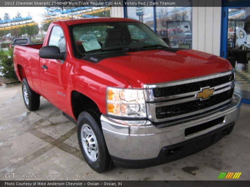 Victory Red / Dark Titanium 2013 Chevrolet Silverado 2500HD Work Truck Regular Cab 4x4